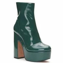 Brand new ⌛ Jessica Simpson Madlaina Patent Platform Booties Green Spruce 🤩 -Jessica Simpson shop unnamed file 266