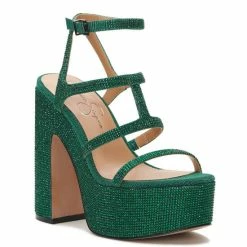 Top 10 🔔 Jessica Simpson Meitini Rhinestone Caged Platform 👗 Dress 🩴 Sandals Gem Green 👏 -Jessica Simpson shop unnamed file 273