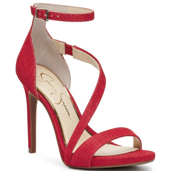 Budget ๐งจ Jessica Simpson Rayli Sparkle Fabric Ankle Strap Strappy ๐ Dress ๐ฉด Sandals Silver ๐ 3 Budget ๐งจ Jessica Simpson Rayli Sparkle Fabric Ankle Strap Strappy ๐ Dress ๐ฉด Sandals Silver ๐