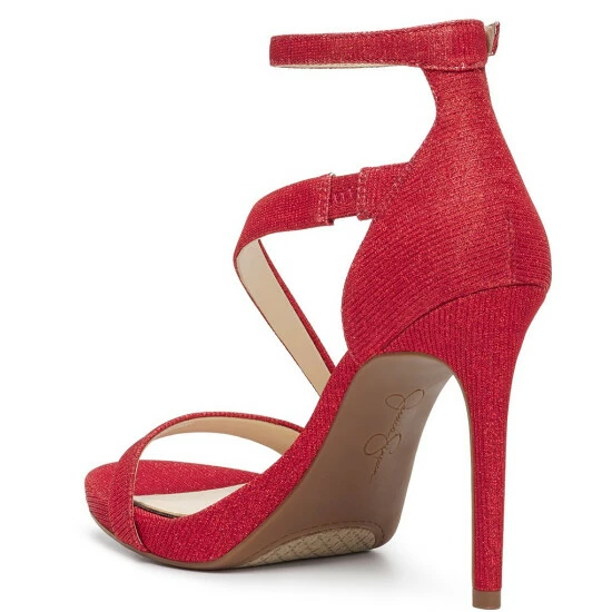 Budget ๐งจ Jessica Simpson Rayli Sparkle Fabric Ankle Strap Strappy ๐ Dress ๐ฉด Sandals Silver ๐ 6 Budget ๐งจ Jessica Simpson Rayli Sparkle Fabric Ankle Strap Strappy ๐ Dress ๐ฉด Sandals Silver ๐ - Image 4