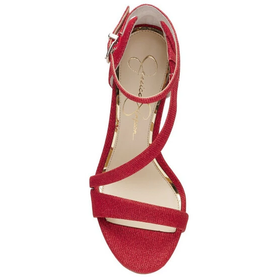 Budget ๐งจ Jessica Simpson Rayli Sparkle Fabric Ankle Strap Strappy ๐ Dress ๐ฉด Sandals Silver ๐ 8 Budget ๐งจ Jessica Simpson Rayli Sparkle Fabric Ankle Strap Strappy ๐ Dress ๐ฉด Sandals Silver ๐ - Image 6