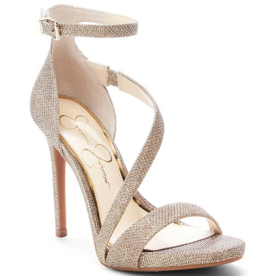 Budget ๐งจ Jessica Simpson Rayli Sparkle Fabric Ankle Strap Strappy ๐ Dress ๐ฉด Sandals Silver ๐ 10 Budget ๐งจ Jessica Simpson Rayli Sparkle Fabric Ankle Strap Strappy ๐ Dress ๐ฉด Sandals Silver ๐ - Image 8
