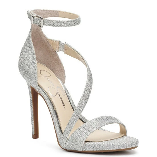 Budget ๐งจ Jessica Simpson Rayli Sparkle Fabric Ankle Strap Strappy ๐ Dress ๐ฉด Sandals Silver ๐ 11 Budget ๐งจ Jessica Simpson Rayli Sparkle Fabric Ankle Strap Strappy ๐ Dress ๐ฉด Sandals Silver ๐ - Image 9