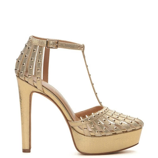 Flash Sale ๐งจ Jessica Simpson Bakir Metallic Studded T-Strap Platform Pumps Gold ๐ 4 Flash Sale ๐งจ Jessica Simpson Bakir Metallic Studded T-Strap Platform Pumps Gold ๐ - Image 2