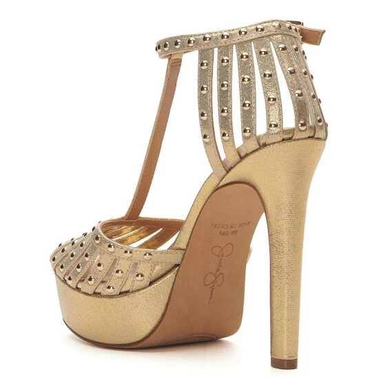 Flash Sale ๐งจ Jessica Simpson Bakir Metallic Studded T-Strap Platform Pumps Gold ๐ 6 Flash Sale ๐งจ Jessica Simpson Bakir Metallic Studded T-Strap Platform Pumps Gold ๐ - Image 4