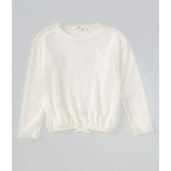 Best deal ๐งจ Jessica Simpson Big ๐ง Girls 7-16 Long Sleeve Ribbed Drawstring Top Sea Salt ๐ 5 Best deal ๐งจ Jessica Simpson Big ๐ง Girls 7-16 Long Sleeve Ribbed Drawstring Top Sea Salt ๐ - Image 3