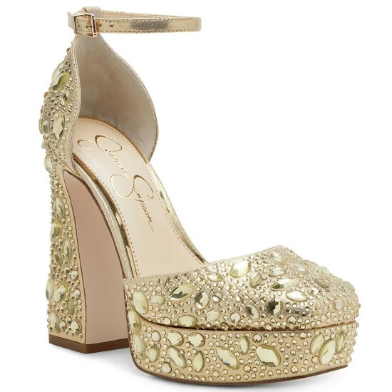 Best deal ๐ Jessica Simpson Dreama Jewel Embellished Platform Pumps Silver ๐ 3 Best deal ๐ Jessica Simpson Dreama Jewel Embellished Platform Pumps Silver ๐
