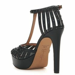 Cheap 💯 Jessica Simpson Bakir Studded T-Strap Platform Pumps Black ⌛ -Jessica Simpson shop unnamed file 353