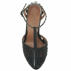 Cheap 💯 Jessica Simpson Bakir Studded T-Strap Platform Pumps Black ⌛ -Jessica Simpson shop unnamed file 355