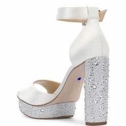 Buy ⌛ Jessica Simpson Bridal Collection Everyn Platform Rhinestone 👗 Dress 🩴 Sandals White 😍 -Jessica Simpson shop unnamed file 394