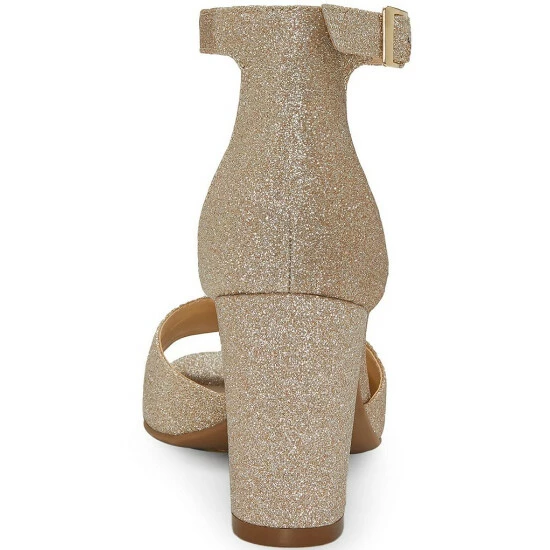 Coupon 👏 Jessica Simpson Sherron Ankle Strap Block Heel 🩴 Sandals Champagne ⭐ 5 Coupon 👏 Jessica Simpson Sherron Ankle Strap Block Heel 🩴 Sandals Champagne ⭐ - Image 3