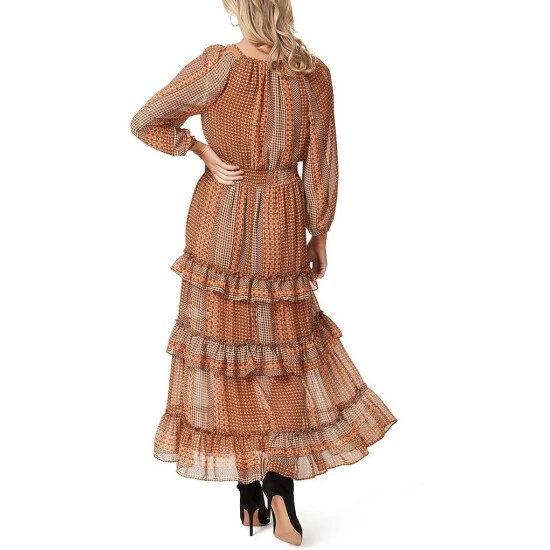 Best reviews of 🤩 Jessica Simpson Kelley Mix Print Stripe Long Sleeve Ruffle Tiered Maxi 👗 Dress Dew Stripe Clay 😀 4 Best reviews of 🤩 Jessica Simpson Kelley Mix Print Stripe Long Sleeve Ruffle Tiered Maxi 👗 Dress Dew Stripe Clay 😀 - Image 2