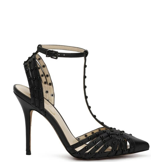 Brand new 🌟 Jessica Simpson Wisata Studded T-Strap 👗 Dress Pumps Black 🔔 4 Brand new 🌟 Jessica Simpson Wisata Studded T-Strap 👗 Dress Pumps Black 🔔 - Image 2