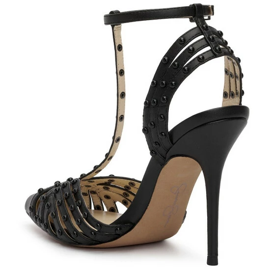 Brand new 🌟 Jessica Simpson Wisata Studded T-Strap 👗 Dress Pumps Black 🔔 6 Brand new 🌟 Jessica Simpson Wisata Studded T-Strap 👗 Dress Pumps Black 🔔 - Image 4