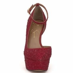 Promo 🔥 Jessica Simpson Ormanda Rhinestone D'Orsay Ankle Strap Platform Pumps Intense Red ⌛ -Jessica Simpson shop unnamed file 486