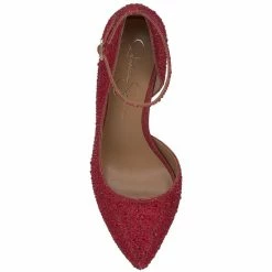 Promo 🔥 Jessica Simpson Ormanda Rhinestone D'Orsay Ankle Strap Platform Pumps Intense Red ⌛ -Jessica Simpson shop unnamed file 487