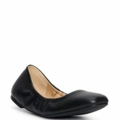 Cheapest 👍 Jessica Simpson Sandaze Leather Ballet Flats Buff 🥰