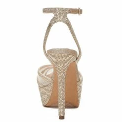 Outlet 🤩 Jessica Simpson Oluina Rhinestone Platform 👗 Dress Pumps Champagne ⭐ -Jessica Simpson shop unnamed file 663