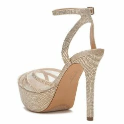 Outlet 🤩 Jessica Simpson Oluina Rhinestone Platform 👗 Dress Pumps Champagne ⭐ -Jessica Simpson shop unnamed file 664