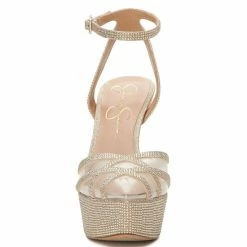 Outlet 🤩 Jessica Simpson Oluina Rhinestone Platform 👗 Dress Pumps Champagne ⭐ -Jessica Simpson shop unnamed file 665