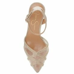 Outlet 🤩 Jessica Simpson Oluina Rhinestone Platform 👗 Dress Pumps Champagne ⭐ -Jessica Simpson shop unnamed file 666