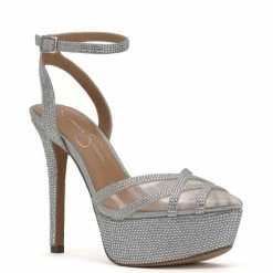 Outlet 🤩 Jessica Simpson Oluina Rhinestone Platform 👗 Dress Pumps Champagne ⭐ -Jessica Simpson shop unnamed file 668