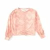 Best Pirce 🎉 Jessica Simpson Big 👧 Girls 7-16 Long Sleeve Ruched Sweater Mauve Tie Dye ⭐