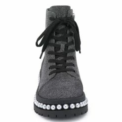 Outlet 😍 Jessica Simpson Eilir Textured Pearl Studded Platform Moto Booties Pewter 🔔 -Jessica Simpson shop unnamed file 684