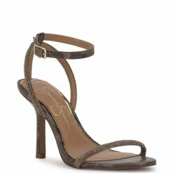 Coupon 🎁 Jessica Simpson Baharia Leopard Rhinestone 👗 Dress 🩴 Sandals Light Pink ✔️