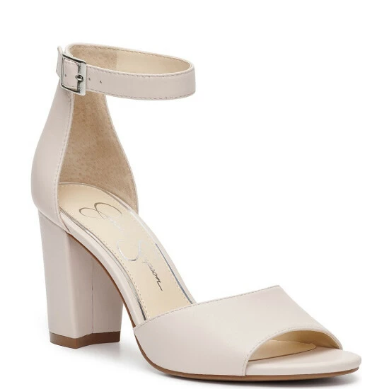 Cheap β¨ Jessica Simpson Sherron Leather Ankle Strap Block Heel π©΄ Sandals Chalk π 3 Cheap β¨ Jessica Simpson Sherron Leather Ankle Strap Block Heel π©΄ Sandals Chalk π