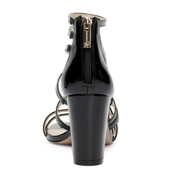 Budget ๐คฉ Jessica Simpson Stassey Patent Strappy Block Heel ๐ Dress ๐ฉด Sandals Black Patent ๐ 5 Budget ๐คฉ Jessica Simpson Stassey Patent Strappy Block Heel ๐ Dress ๐ฉด Sandals Black Patent ๐ - Image 3