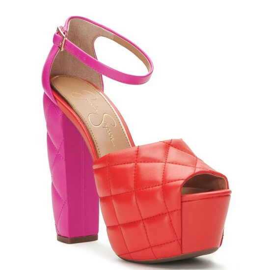 Budget ⭐ Jessica Simpson Dameka Quilted Color Block Platform 🩴 Sandals Bright White 🧨 3 Budget ⭐ Jessica Simpson Dameka Quilted Color Block Platform 🩴 Sandals Bright White 🧨