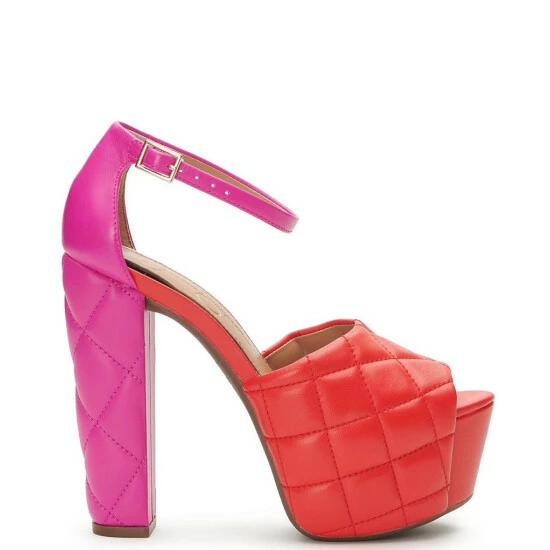 Budget ⭐ Jessica Simpson Dameka Quilted Color Block Platform 🩴 Sandals Bright White 🧨 4 Budget ⭐ Jessica Simpson Dameka Quilted Color Block Platform 🩴 Sandals Bright White 🧨 - Image 2