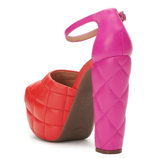 Budget ⭐ Jessica Simpson Dameka Quilted Color Block Platform 🩴 Sandals Bright White 🧨 6 Budget ⭐ Jessica Simpson Dameka Quilted Color Block Platform 🩴 Sandals Bright White 🧨 - Image 4