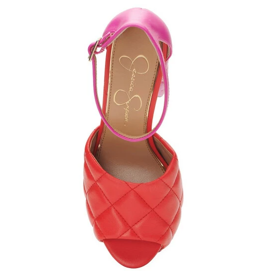 Budget ⭐ Jessica Simpson Dameka Quilted Color Block Platform 🩴 Sandals Bright White 🧨 8 Budget ⭐ Jessica Simpson Dameka Quilted Color Block Platform 🩴 Sandals Bright White 🧨 - Image 6