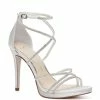 Discount ✔️ Jessica Simpson Bridal Collection Jaeya Strappy 👗 Dress 🩴 Sandals White 🛒