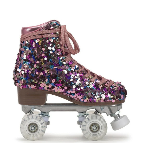 Brand new ⌛ Jessica Simpson Rollstar Rose Sequin Light Up Roller Skates Rose Gold/multi 🤩 4 Brand new ⌛ Jessica Simpson Rollstar Rose Sequin Light Up Roller Skates Rose Gold/multi 🤩 - Image 2