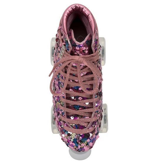 Brand new ⌛ Jessica Simpson Rollstar Rose Sequin Light Up Roller Skates Rose Gold/multi 🤩 8 Brand new ⌛ Jessica Simpson Rollstar Rose Sequin Light Up Roller Skates Rose Gold/multi 🤩 - Image 6