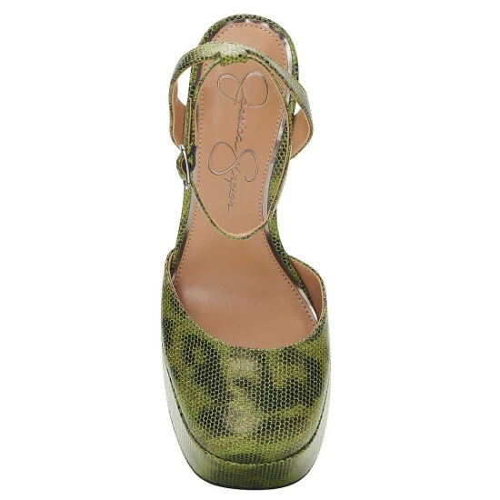 Wholesale ⌛ Jessica Simpson Skilla Leopard Print Platform Ankle Strap Pumps Green ⭐ 8 Wholesale ⌛ Jessica Simpson Skilla Leopard Print Platform Ankle Strap Pumps Green ⭐ - Image 6