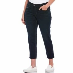 Coupon 😀 Jessica Simpson Plus Size Mika Best Friend Slouchy Skinny Roll Cuff Ankle 👖 Jeans Preshow 👍