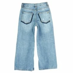 Deals 😉 Jessica Simpson Big 👧 Girls 7-16 Wide Leg Destructed 👖 Jeans Medium Wash 🎁 -Jessica Simpson shop unnamed file 876