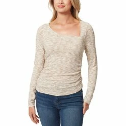 Top 10 💯 Jessica Simpson Perry Space-Dyed Long-Sleeve Ruched Bodycon Top Space Dye Multi 🔥 -Jessica Simpson shop unnamed file 904