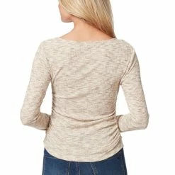 Top 10 💯 Jessica Simpson Perry Space-Dyed Long-Sleeve Ruched Bodycon Top Space Dye Multi 🔥 -Jessica Simpson shop unnamed file 905