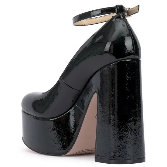 Outlet ๐ Jessica Simpson Macee Patent Ankle Strap Platform Pumps Black โญ 6 Outlet ๐ Jessica Simpson Macee Patent Ankle Strap Platform Pumps Black โญ - Image 4