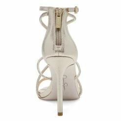 Best deal 🤩 Jessica Simpson Josy Rhinestone Knot Strappy 👗 Dress 🩴 Sandals Champagne 🔥 -Jessica Simpson shop unnamed file 94