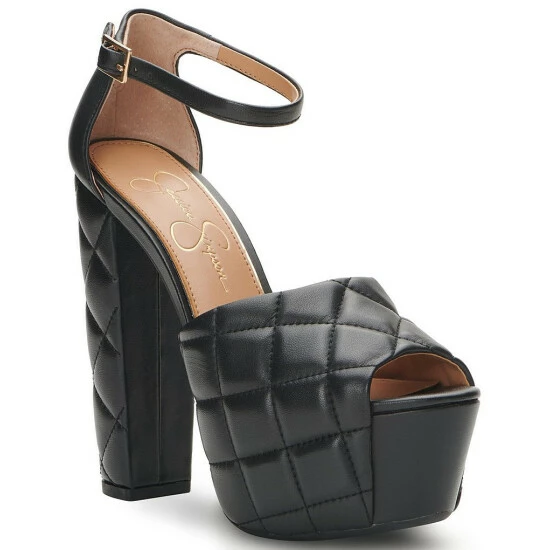 Brand new ๐ Jessica Simpson Dameka Quilted Platform ๐ Dress ๐ฉด Sandals Black ๐ 10 Brand new ๐ Jessica Simpson Dameka Quilted Platform ๐ Dress ๐ฉด Sandals Black ๐ - Image 8