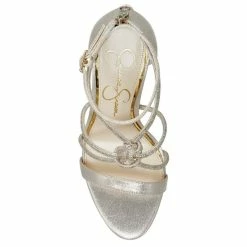 Best deal 🤩 Jessica Simpson Josy Rhinestone Knot Strappy 👗 Dress 🩴 Sandals Champagne 🔥 -Jessica Simpson shop unnamed file 97