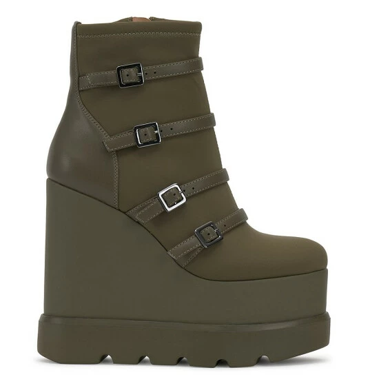 Top 10 ๐ Jessica Simpson Chaela Combat Buckle Straps Platform Wedge Booties Uniform Green ๐ 4 Top 10 ๐ Jessica Simpson Chaela Combat Buckle Straps Platform Wedge Booties Uniform Green ๐ - Image 2