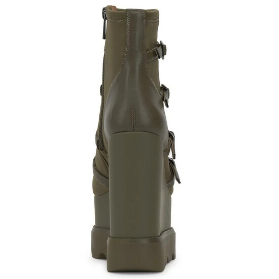 Top 10 ๐ Jessica Simpson Chaela Combat Buckle Straps Platform Wedge Booties Uniform Green ๐ 5 Top 10 ๐ Jessica Simpson Chaela Combat Buckle Straps Platform Wedge Booties Uniform Green ๐ - Image 3
