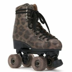 Best Sale 🥰 Jessica Simpson Rollstar Leopard Print Roller Skates Leopard Bronze 🔔
